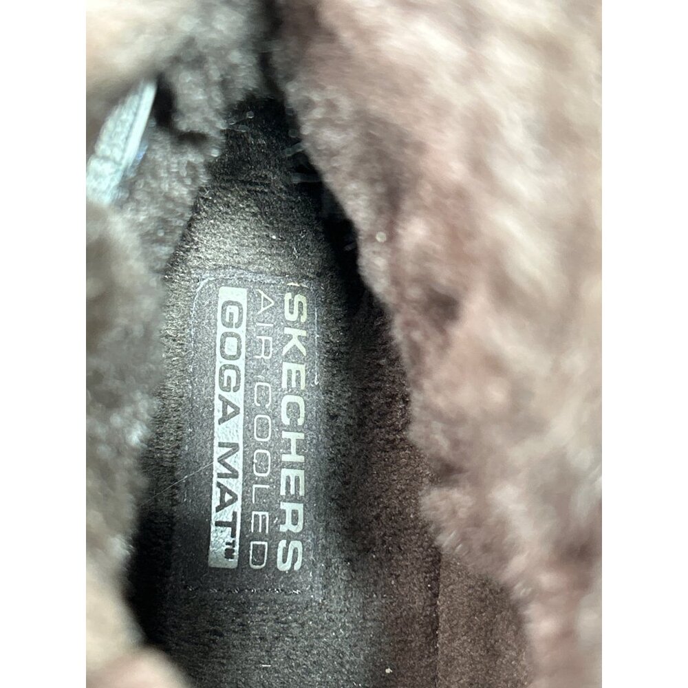 Kelly Skechers Womens Air Cooled Goga Mat Brown Suede Faux Fur Ankle Boots 7.5 - Picture 4 of 8